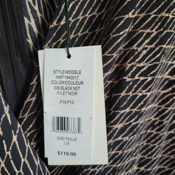 H by Halston Black and Gold  Dress - Picture 9 of 11